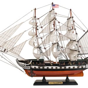 Wooden Ship Model Sailboat Decor USS Constitution