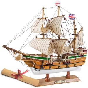 13inches Wooden Model Ship Mayflower Sailboat