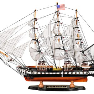 Frigate Sailboat Decor Wooden Model Ship